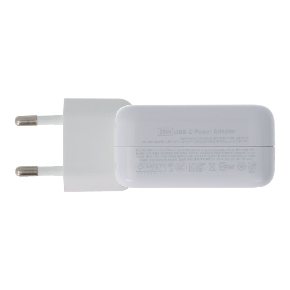 35W Dual USB - C oplader voor iPad/iPhone HQ Wit EU plug