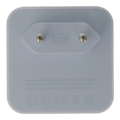 35W Dual USB - C Poort Compacte Power Adapter met Verpakking HQ Wit EU Plug