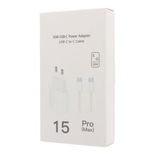 35W USB - C poort oplader met 1M USB - C naar USB - C kabel voor iPhone 15 Series EU stekker OEM