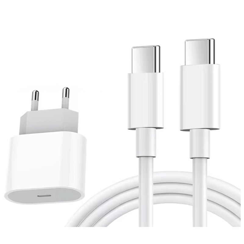 35W USB - C poort oplader met 1M USB - C naar USB - C kabel voor iPhone 16 serie EU stekker OEM
