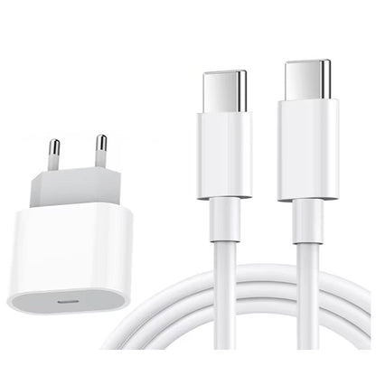 35W USB - C poort oplader met 1M USB - C naar USB - C kabel voor iPhone 16 serie EU stekker OEM