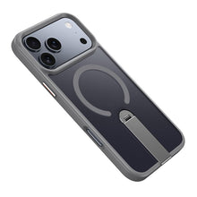 360° roteerbare magnetische standard anti - val hoes voor iPhone 17 Pro Max grijs