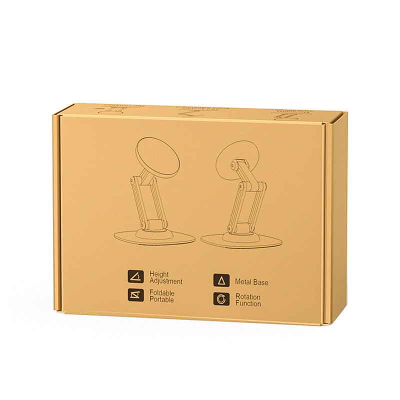 360° roteerbare verstelbare en opvouwbare metalen magnetische telefoonhouder