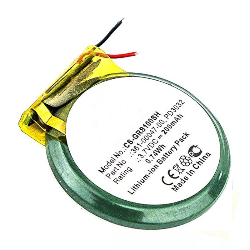 361 - 00047 - 00 200mAh batterij + batterij plaklaag voor Garmin Forerunner 110 OEM zonder logo