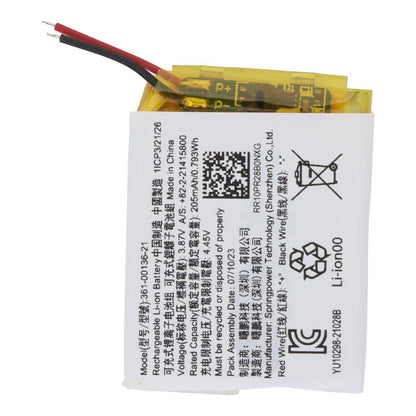 361 - 00136 - 21 205mAh batterij + plaklaag voor Garmin Venu SQ OEM zonder logo