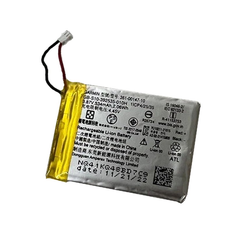 361 - 00147 - 10 534mAh batterij + batterij plaklaag voor Garmin Fenix 7X OEM