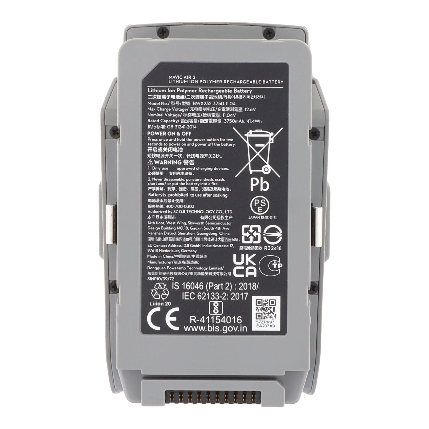 3750mAh intelligente vlucht batterij voor DJI Mavic Air 2/Mavic Air 2S origineel