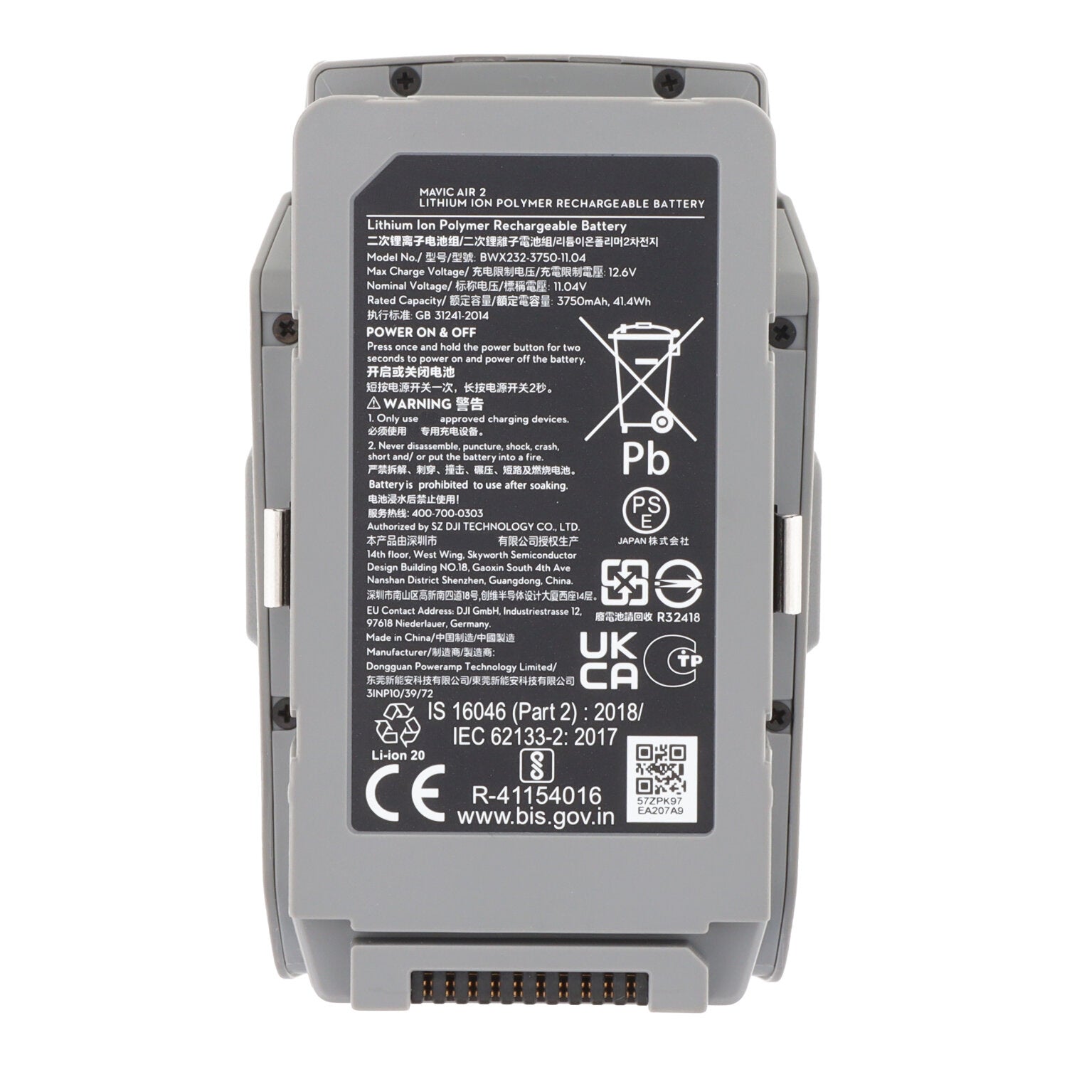 3750mAh intelligente vlucht batterij voor DJI Mavic Air 2/Mavic Air 2S origineel