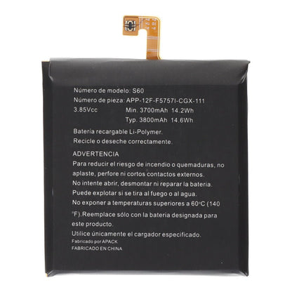 3800mAh batterij + plaklaag voor Cat S60 origineel zonder logo