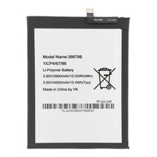 386786 4000mAh batterij + plaklaag voor Wiko View 3/View 3 Pro/View 4 Lite OEM zonder logo