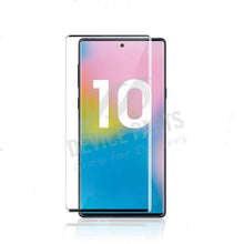 3D around glue full screen tempered glass screen protector voor Samsung Galaxy Note 10+/Note 10 Plus 5G zwart