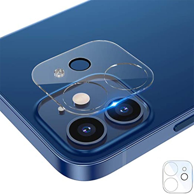 3D dual hole versie achter camera tempered glass voor iPhone 12 6.1 transparant