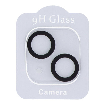 3D Silk Screen achtercamera tempered glass film voor iPhone 13/13 Mini zwart