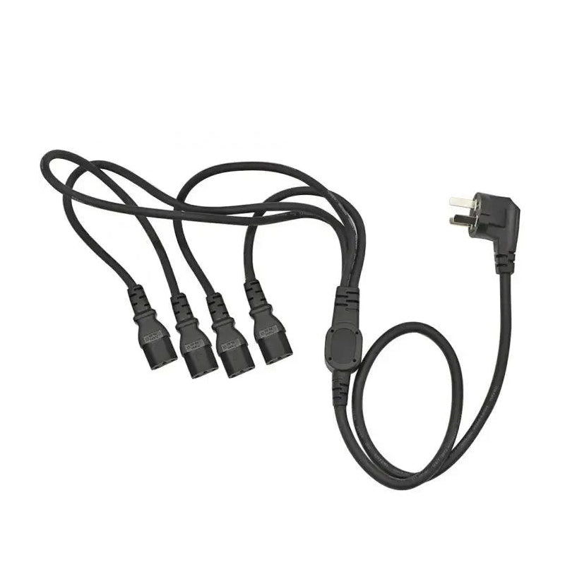 4 in 1 Female Y Type 3C Puur Koper AC Stroomkabel met 5 Types Verlengkabels EU Stekker