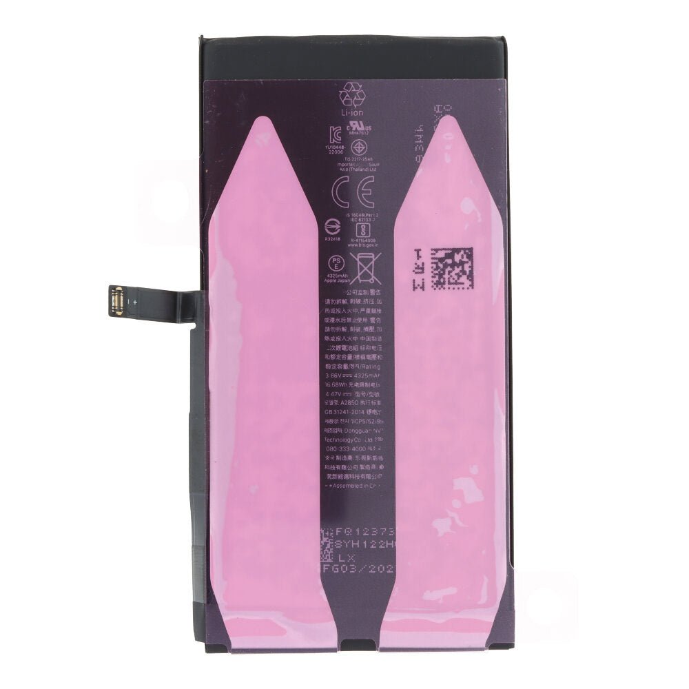4323mAh batterij + batterij plaklaag voor iPhone 14 Plus OEM zonder logo