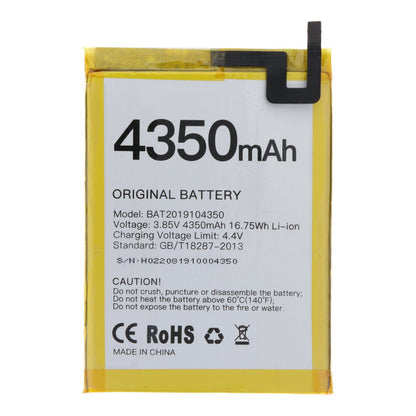 4350mAh batterij + plaklaag voor Doogee X95 Pro/X95 Origineel