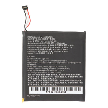 4400 mAh batterij + batterij plaklaag voor Cat S61 OEM zonder logo