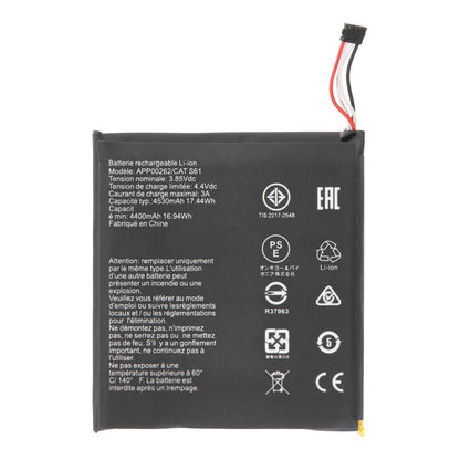 4400 mAh batterij + batterij plaklaag voor Cat S61 OEM zonder logo