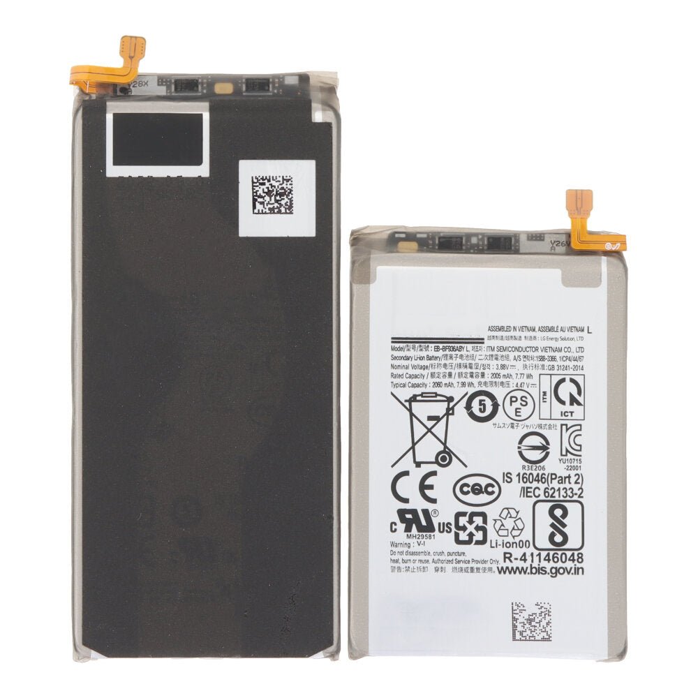 4400mAh batterij + plaklaag voor Samsung Galaxy Z Fold4 F936 Origineel 2 stuks in een set