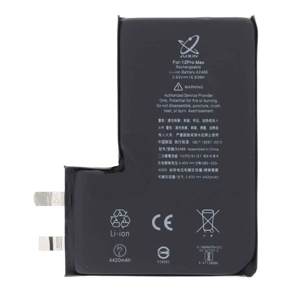 4420mAh Batterijcel + Plaklaag voor iPhone 12 Pro Max HQ