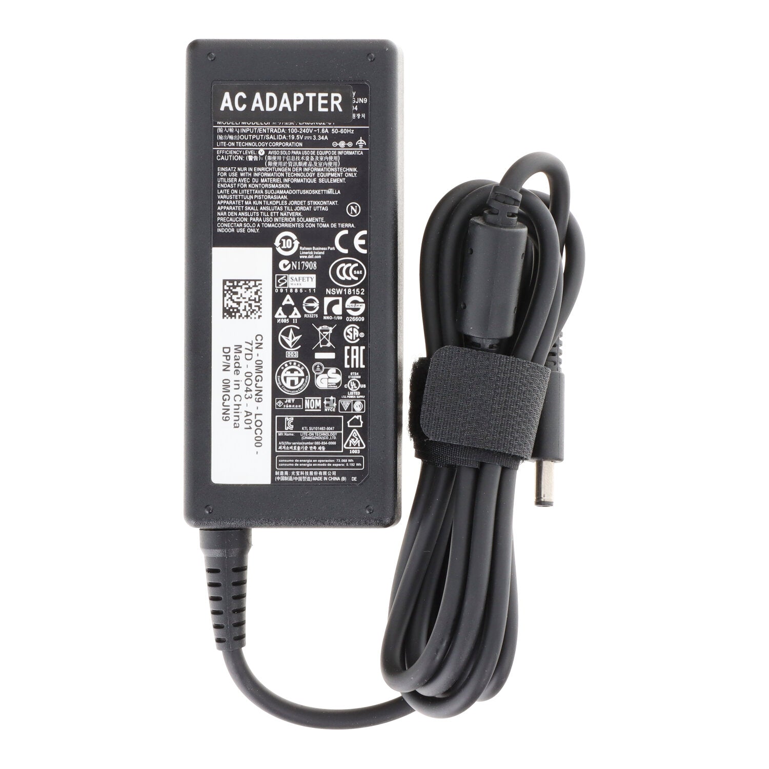 4.5*3.0mm 19.5V/3.34A/65W AC power adapter met AC kabel voor Dell Vostro 15 3561/3562 EU adapter Origineel