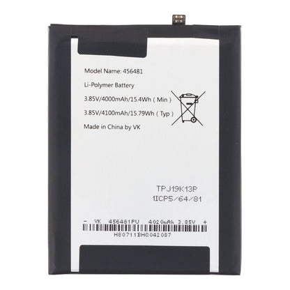 456481 4000mAh batterij + batterij plaklaag voor Wiko View2 Go/View2 Plus OEM zonder logo