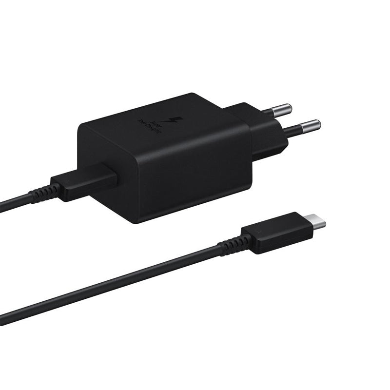 45W USB - C oplader met 1.8M 5A USB - C naar USB - C kabel voor Samsung EU plug OEM zwart