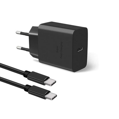 45W USB - C oplader met 1.8M 5A USB - C naar USB - C kabel voor Samsung EU stekker OEM Black