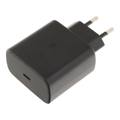 45W USB - C oplader met verpakking voor Samsung Zwart Origineel EU Plug zonder logo