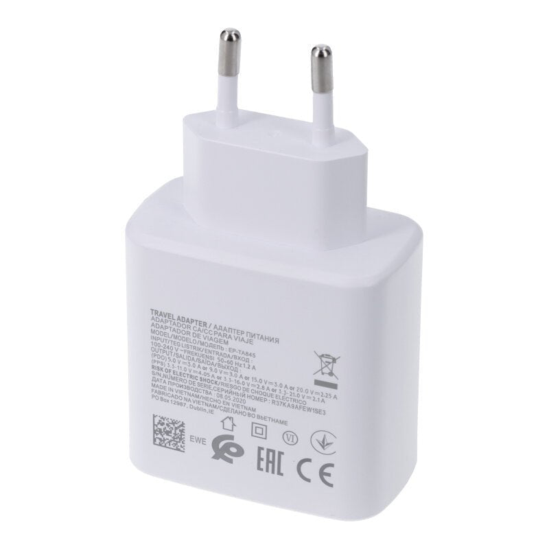45W USB - C oplader voor Samsung HQ wit EU stekker