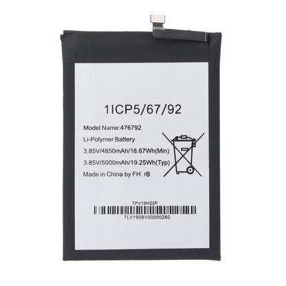 476792 5000mAh batterij + plaklaag voor Wiko Power U10 OEM zonder logo