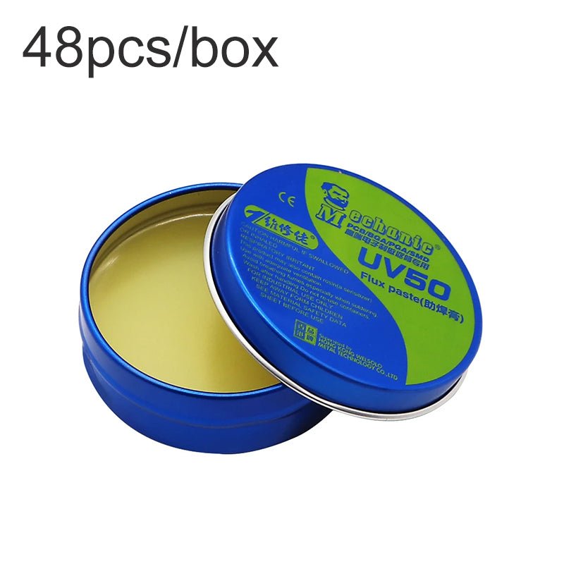 48 stuks/Doos Mechanic MCN - UV50 Soldeer Flux Pasta No - Clean 40g
