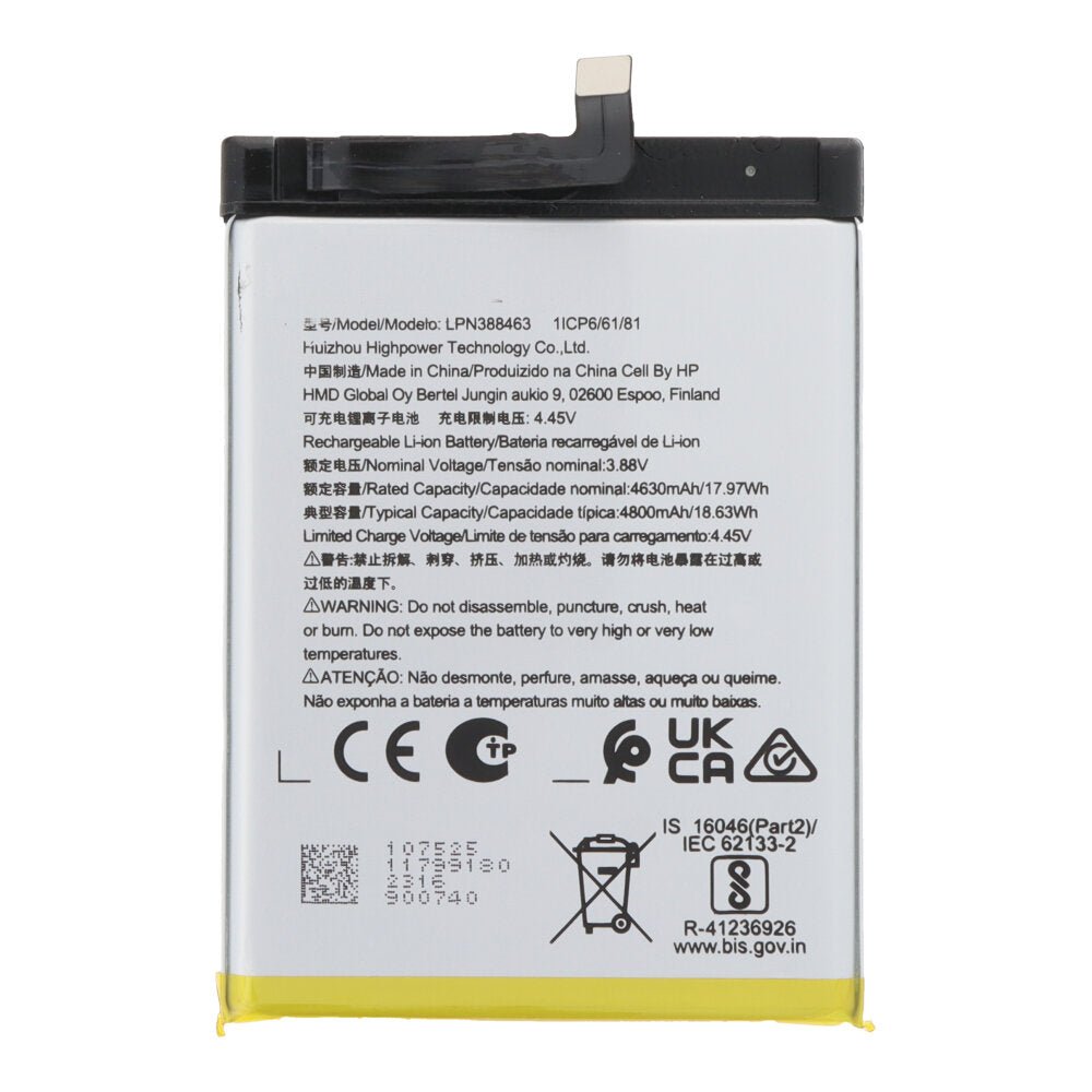 4800mAh batterij voor Nokia XR21 OEM zonder logo