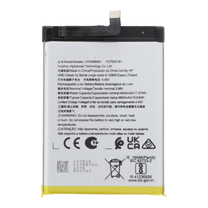 4800mAh batterij voor Nokia XR21 OEM zonder logo