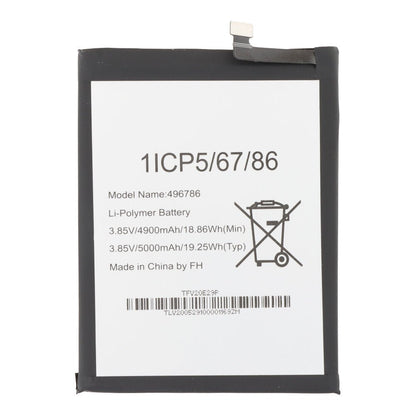 496786 5000mAh batterij + batterij plaklaag voor Wiko View 5/View 5 Plus OEM zonder logo