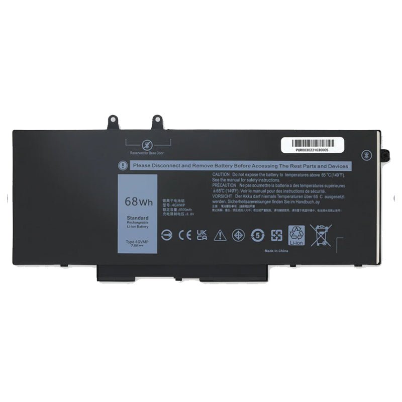 4GVMP 8500mAh batterij voor Dell Latitude 5400 premium