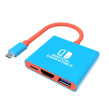 4K 60Hz 3 in 1 USB - C naar HDMI+USB3.0+PD100W docking station voor Switch/OLED/Steam Deck/Phone/Laptop