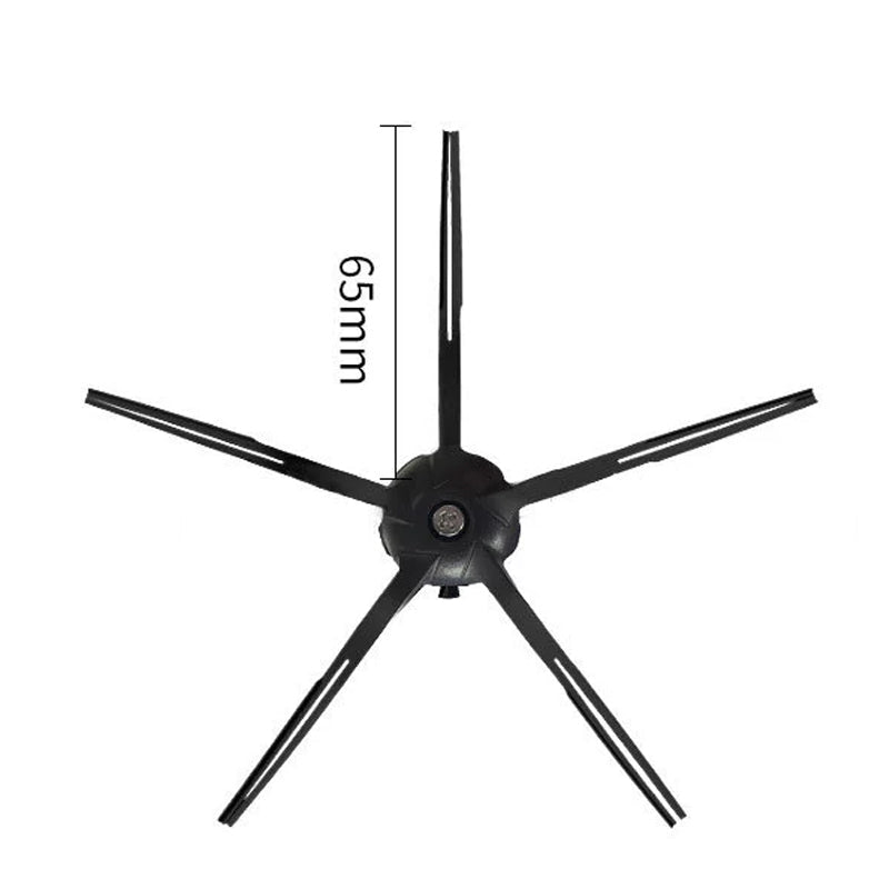 5 - armige zijborstel voor Roborock Serle Q5 Pro/Roborock Serle Q8 Max Black HQ
