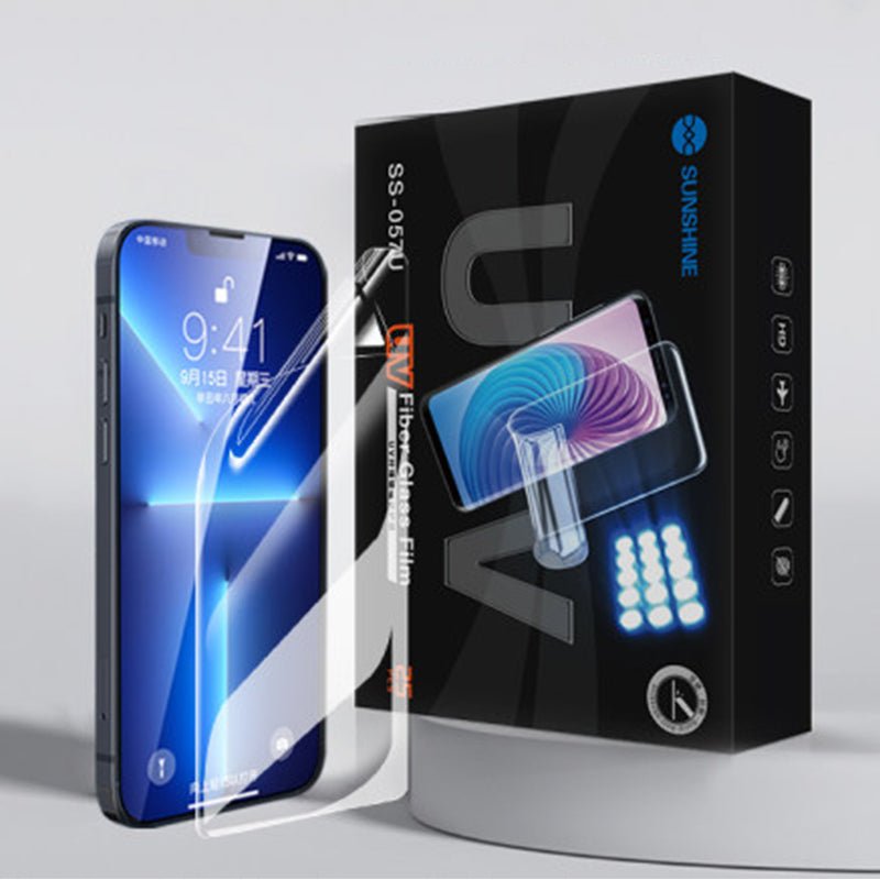 50 stuks SUNSHINE SS - 057U UV fiberglass beschermfolie voor smartphone display