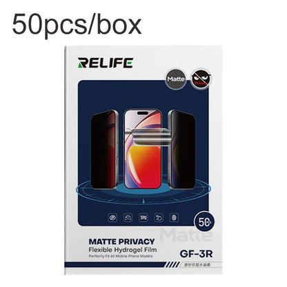 50 stuks/box RELIFE GF - 3R matte privacy hydrogel film zonder oplaadcode voor ongelimiteerd gebruik in film snijmachine