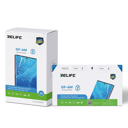 50 stuks/box RELIFE GF - 6M anti - druk instant reparatie high - definition hydrogel film voor SUNSHINE C3 Mix Ultra smart film applicatiemachine