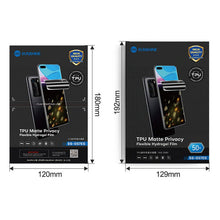 50 stuks/box SUNSHINE SS - 057ES TPU matte privacy hydrogel film voor schermen onder 7 inch