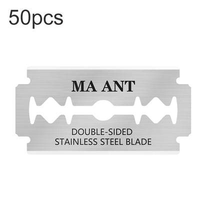 50 stuks/doos MaAnt dubbelzijdig roestvrijstalen mes