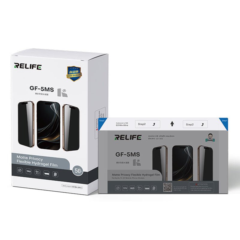50 stuks/doos RELIFE GF - 5MS Frosted anti - gluur hydrogel film voor SUNSHINE C3 Mix Ultra Smart film applicatie machine