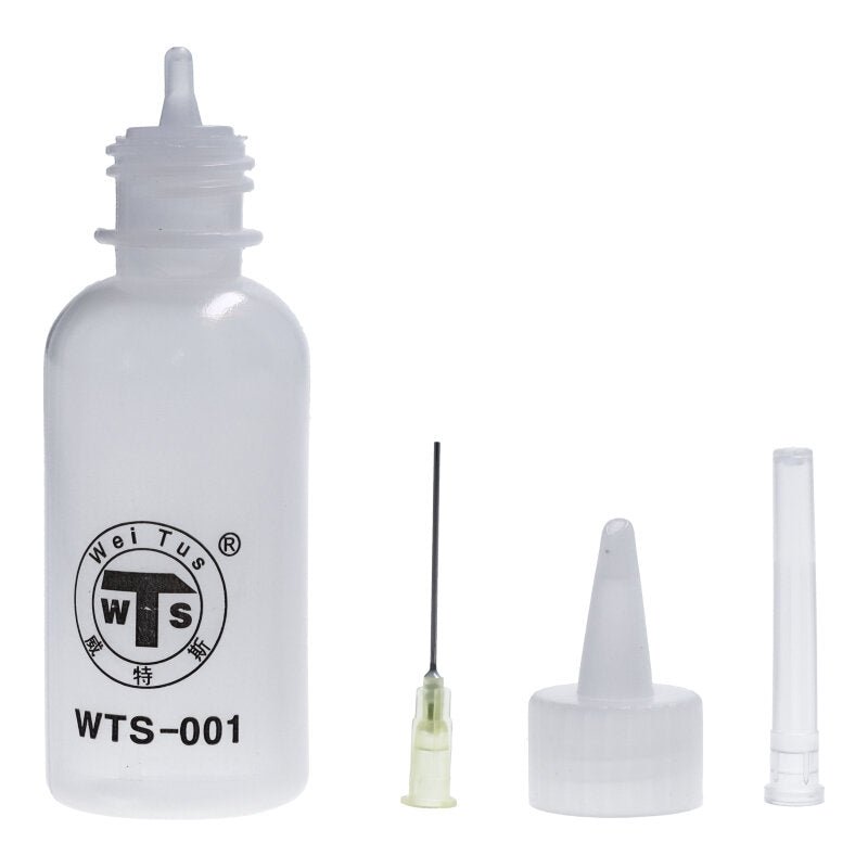 50ML WTS - 001 colofonium dispenser lege kunststof flacon met naaldtip - OEM Spares