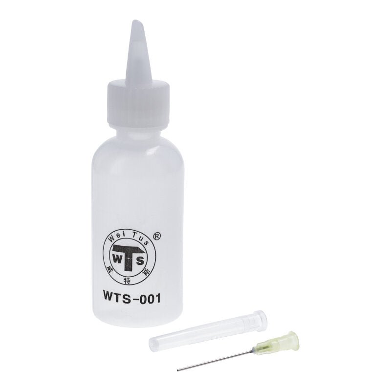 50ML WTS - 001 colofonium dispenser lege kunststof flacon met naaldtip - OEM Spares