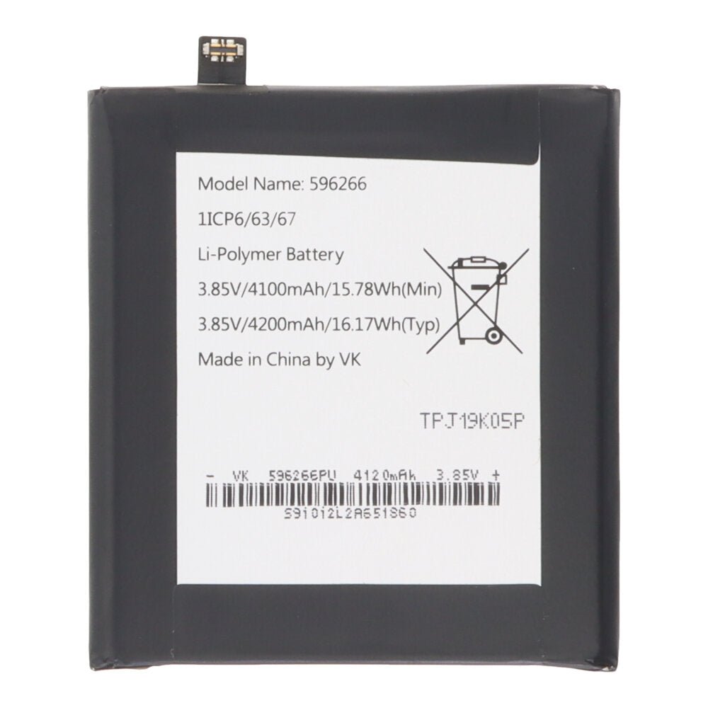 596266 4200mAh batterij + batterij plaklaag voor Cat S42 OEM zonder logo