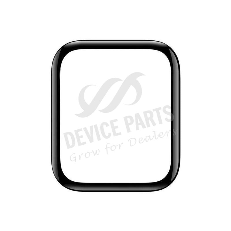 5D zacht full display tempered glass screenprotector voor Apple Watch Series 4 44mm/Series 5 44mm/Series 6 44mm/SE 44mm zwart