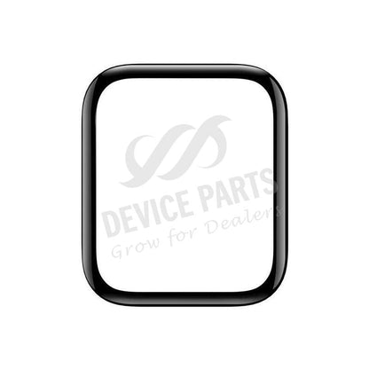 5D zacht full display tempered glass screenprotector voor Apple Watch Series 4 44mm/Series 5 44mm/Series 6 44mm/SE 44mm zwart