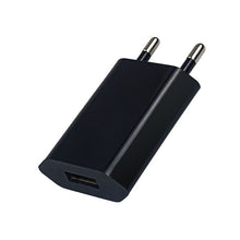 5V 1A USB lader zonder logo voor iPhone Zwart EU plug